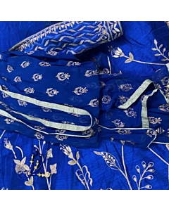 Anita Dongre Blue Lahenga