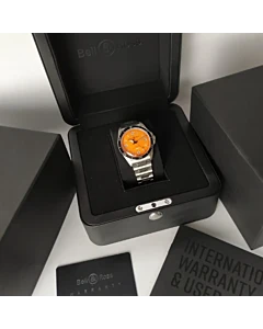 Bell & Ross BR V2-92 Orange Dial 41 MM Automatic Watch Full Set