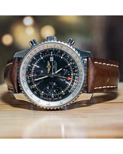 Breitling Navitimer GMT 46MM Chronograph Black Dial