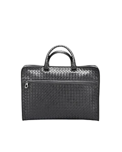 Bottega Veneta Nero Intrecciato Calf Briefcase