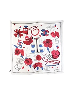 Chanel Printed Silk Scarf