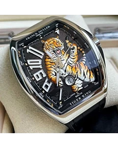 Franck Muller Vanguard Tiger King 45MM Steel COMPLETE SET