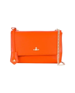 Vivienne Westwood Orange Plaque Shoulder Bag