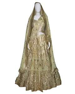 Falguni and Shane Peacock Pastel Green Bridal Lehenga