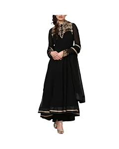 Gaurav Gupta Black and Gold Indian Suit