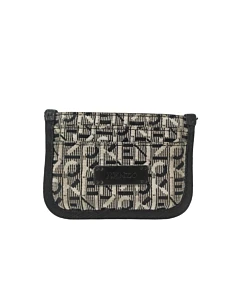 Kenzo White & Black Jacquard Monogram Courier Card Holder