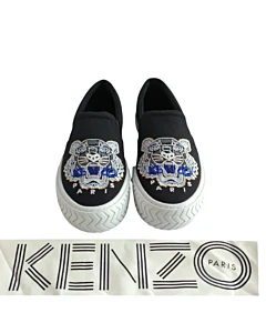 Kenzo K-Skate Tiger Canvas Slip on Sneakers