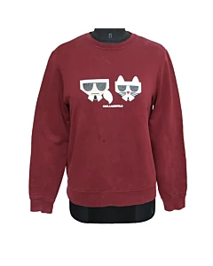 Karl Lagerfeld Red Sweatshirt