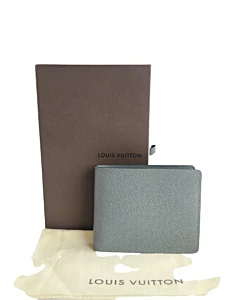 Louis Vuitton Glacier Taiga Leather Slender NM Wallet