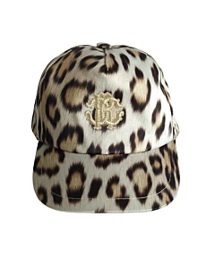 Roberto Cavalli Leopard Print Baseball Cap