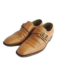 Salvatore Ferragamo Brown Leather Buckle Brogues